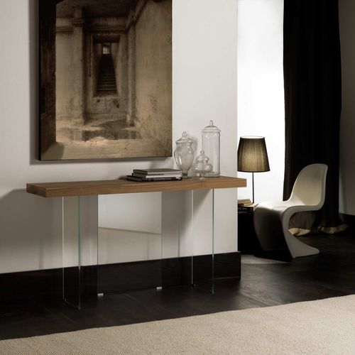 Contemporary sideboard table - FLAI - Formenti Arredamenti di Giorgio Formenti & C.snc - tempered glass / rectangular / home
