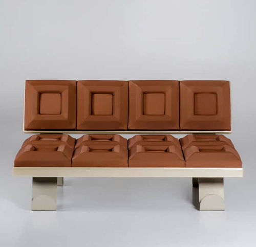 Original design sofa - CIOCCOSOFÀ - Gugliermetto Experience - fabric / with armrests / with washable removable cover