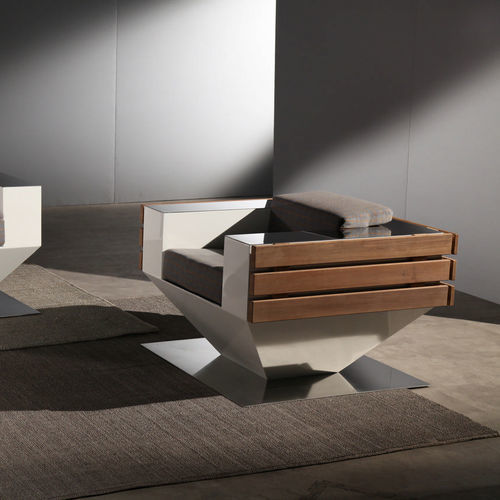 Contemporary armchair - Convivio & Simposio - Laboratorio Mattoni - cotton / fiberglass / epoxy
