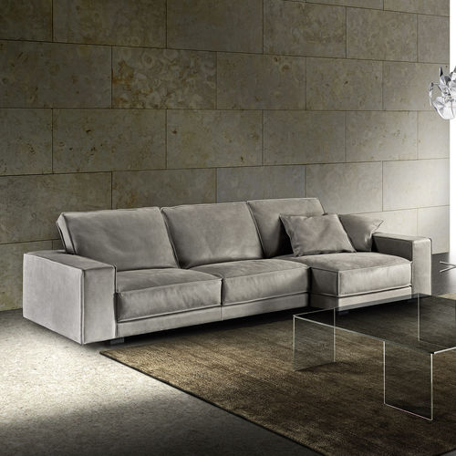 Contemporary sofa - TUXEDO - Lof's - Interior - - leather / reclining