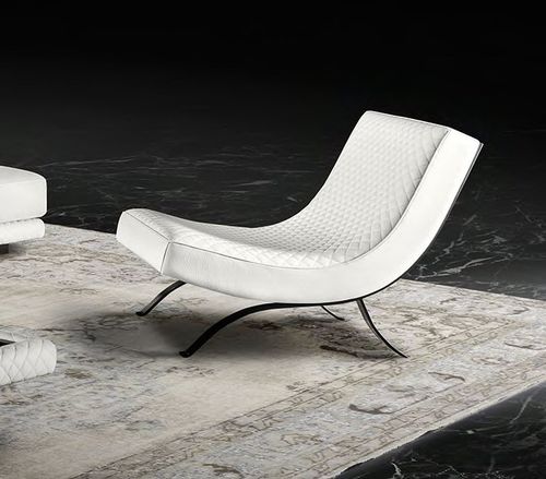 Contemporary fireside chair - GILDA - Lof's - Interior - - leather