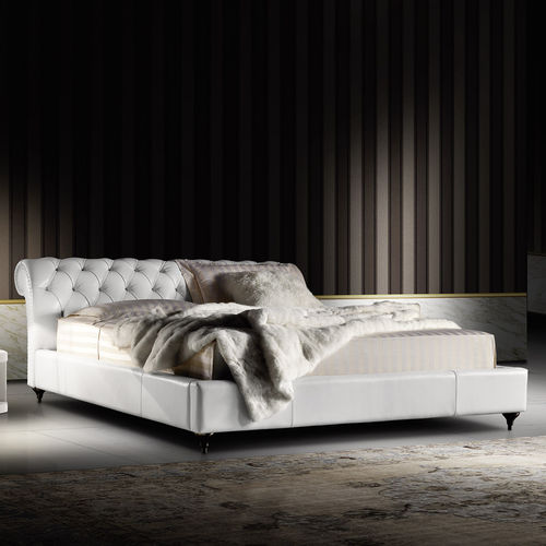 Double bed - GEORGE - Lof's - Interior - - traditional / upholstered / with headboard