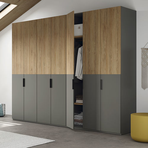Modular wardrobe - Harry  - Mobenia - contemporary / laminate / with swing doors