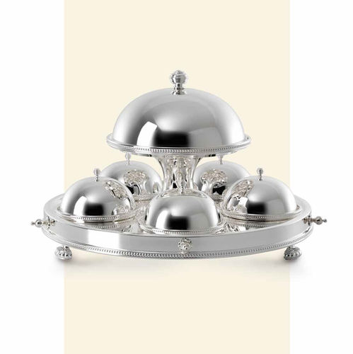 Silver-plated tea set - ROYAL : 9.81.1652 - Rino Greggio Argenterie spa - for domestic use / commercial
