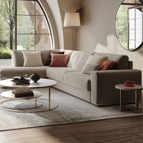 Modular sofa - MORBIDONE - S.m.c. Italia srl - corner / bed / contemporary