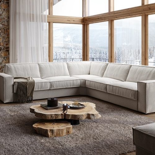 Modular sofa - MORGAN - S.m.c. Italia srl - bed / contemporary / fabric
