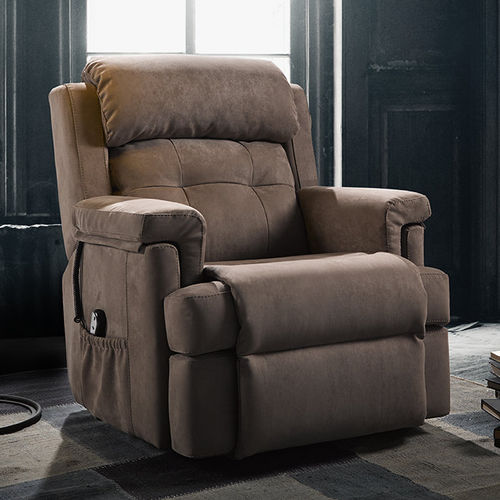 Contemporary armchair - MORFEO - Tapizados Acomodel Yecla sl - fabric / reclining / electric