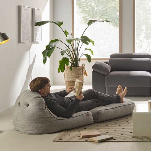 Contemporary pouf - ENOLA - Tapizados Acomodel Yecla sl - polyurethane foam / polyester fiber / rectangular