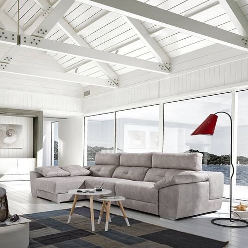 Corner sofa - MEMORY RELAX - Tapizados Acomodel Yecla sl - contemporary / fabric / MDF