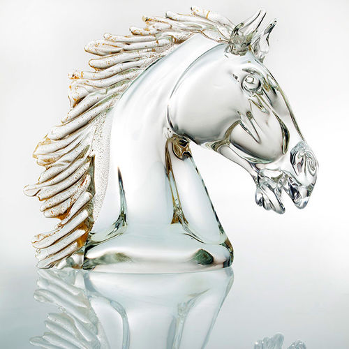Murano glass sculpture - HORSES - Zanetti Murano srl