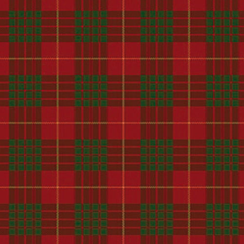 Woven carpet - CAMERON RED TARTAN  - STEVENS AND GRAHAM - nylon / wool / plaid
