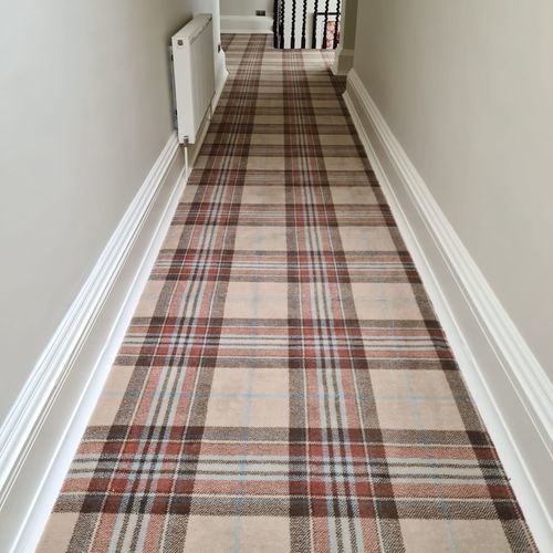 Woven carpet - AILSA CRAIG - STEVENS AND GRAHAM - wool / nylon / plaid