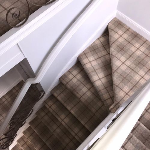 Woven carpet - BALWEN TARTAN - STEVENS AND GRAHAM - wool / nylon / plaid