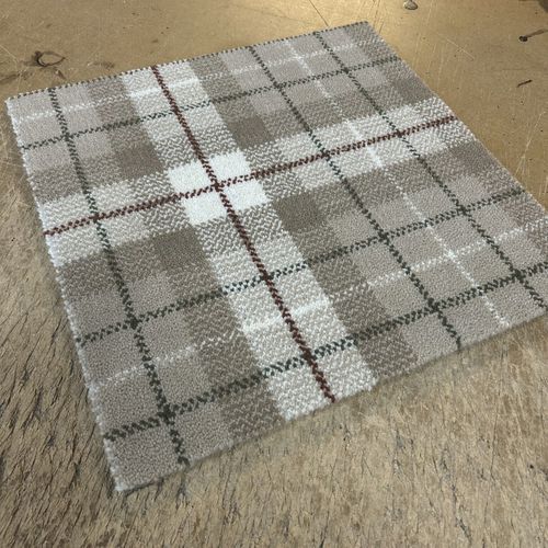 Traditional rug - FIRTHPINE FOREST TARTAN - STEVENS AND GRAHAM - plaid / nylon / wool
