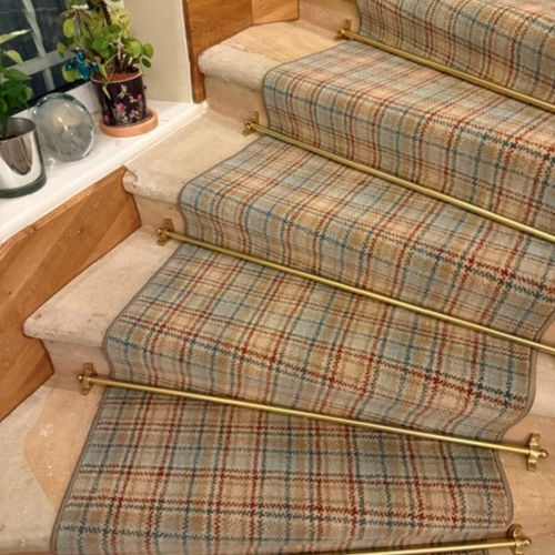 Traditional rug - HARRIS TARTAN - STEVENS AND GRAHAM - plaid / wool / rectangular