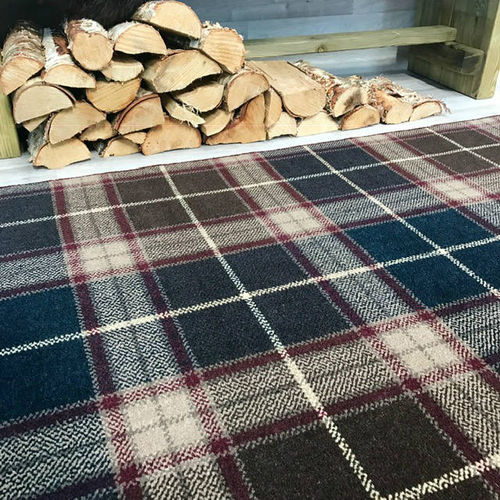 Traditional rug - BLAIR TARTAN  - STEVENS AND GRAHAM - plaid / wool / rectangular
