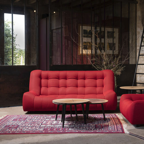 Contemporary sofa - CLOUD - RALPH M. - fabric / with armrests / customizable