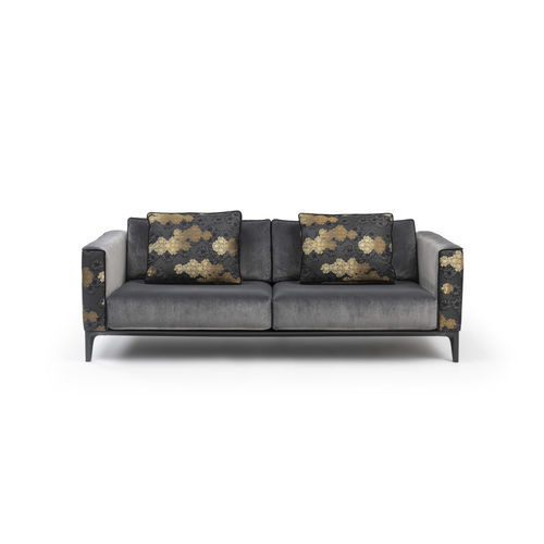 Contemporary sofa - STUDIO - RALPH M. - fabric / with armrests / customizable