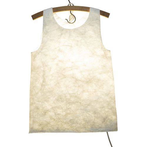 Pendant lamp - SHIRT - LAMP - RAUMGESTALT - oak / Tyvek® / contemporary