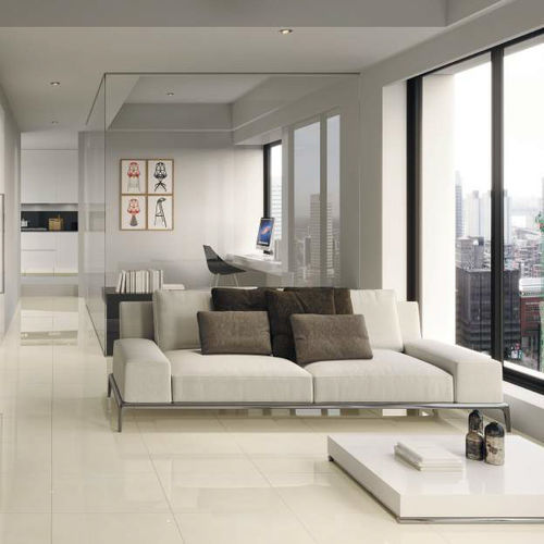 Porcelain tile - AMUR - ALAPLANA - high-gloss / indoor / living room