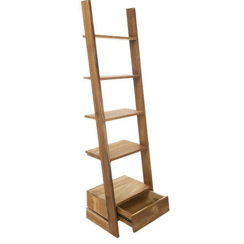 Ladder towel rack - Comoda - CIPI' - self-supporting / teak / reclaimed material
