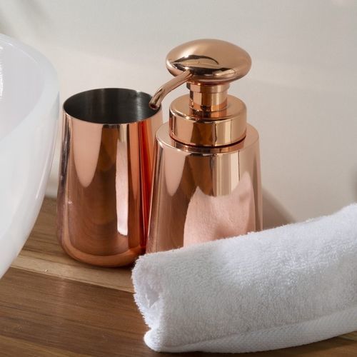 Home soap dispenser - Rame - CIPI' - free-standing / chromed metal / manual