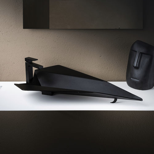 Countertop washbasin - PLANO - GRAZIANO RADIATORS - stainless steel / without hole / without overflow