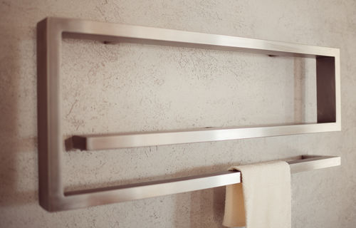 Hot water towel radiator - EOS - GRAZIANO RADIATORS - 0...500 w / contemporary / stainless steel