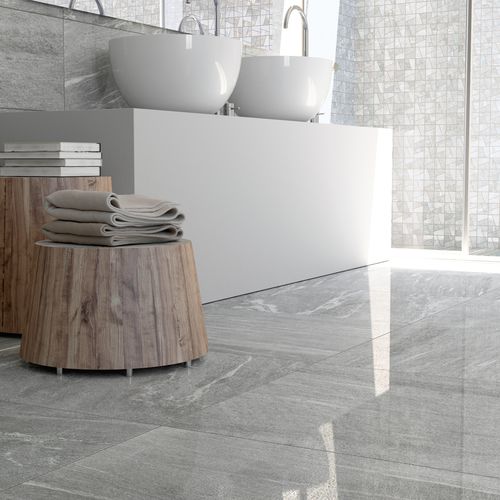 Porcelain stoneware tile - GHIACCIO - HERBERIA - natural finish / indoor / outdoor