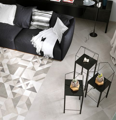 Porcelain stoneware tile - FUMO - HERBERIA - polished / matte / indoor