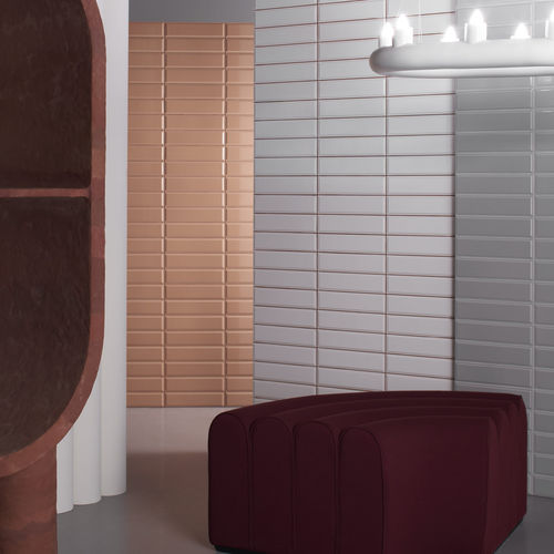 Porcelain stoneware tile - DINTORNI - QUINTESSENZA CERAMICHE - embossed / smooth / indoor