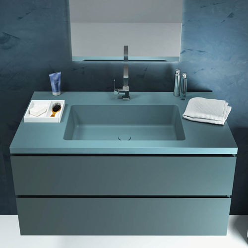 Wall-mounted washbasin cabinet - SLIM SOLID-L - RELAX DESIGN - wooden / contemporary / with drawers