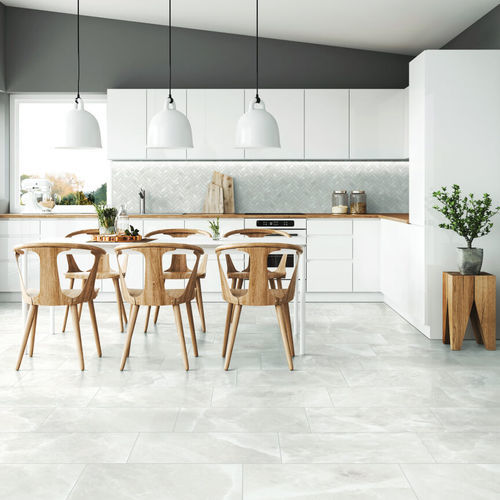 Porcelain stoneware tile - SALT  - SINTESI - semi-gloss / indoor / bathroom
