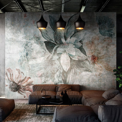 Contemporary wallpaper - AVALON - Tecnografica Italian Wallcoverings - cellulose fiber / floral motif / nature pattern