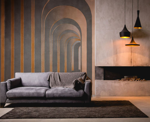 Contemporary wallpaper - FUTURA - Tecnografica Italian Wallcoverings - cellulose fiber / fiberglass / PVC