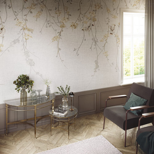 Traditional wallpaper - WAXWING - Tecnografica Italian Wallcoverings - cellulose fiber / nonwoven fabric / fiberglass