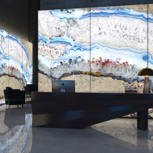 Cover decorative panel - GIANT AGATE - Tecnografica Italian Wallcoverings - wall-mounted / for interior / for lighting