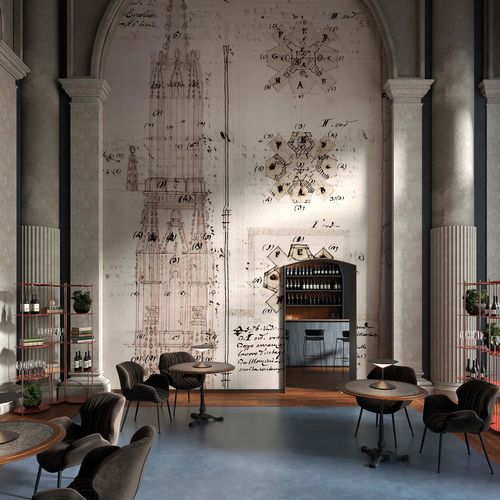 Contemporary wallpaper - GUGLIE - Tecnografica Italian Wallcoverings - cellulose fiber / nonwoven fabric / fiberglass