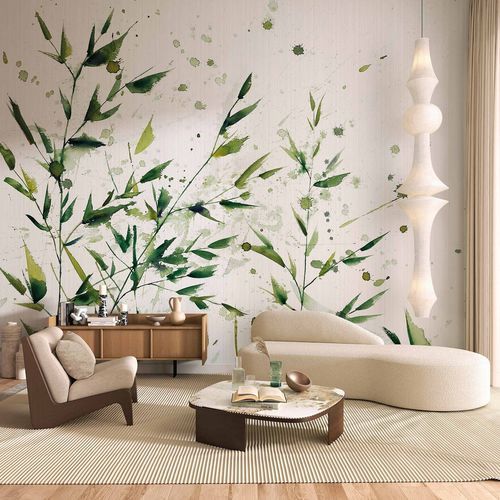 Contemporary wallpaper - BAMBOOM - Tecnografica Italian Wallcoverings - cellulose fiber / nonwoven fabric / fiberglass