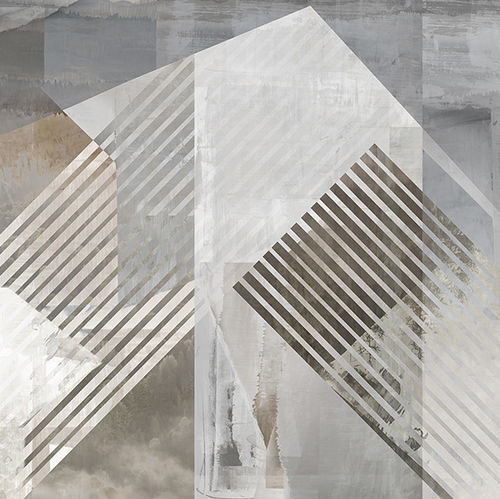 Silk wallpaper - GEOFADE - Tecnografica Italian Wallcoverings - metal / cellulose fiber / fiberglass