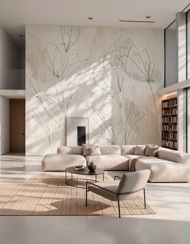 Minimalist design wallpaper - FILO - Tecnografica Italian Wallcoverings - fiberglass / cellulose fiber / PVC