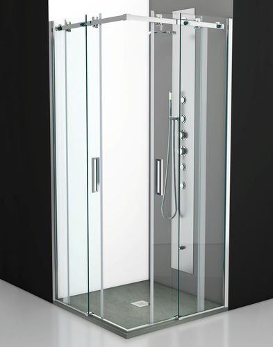 Sliding shower screen - SME-A - THERMO DESIGN - corner / tempered glass