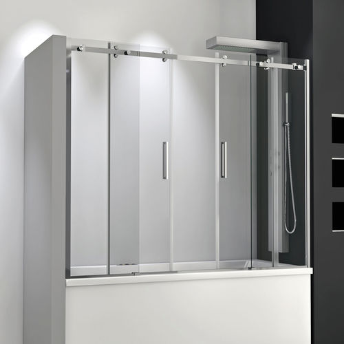 Sliding bath screen - SME-SV2A - THERMO DESIGN - partial frame / framed