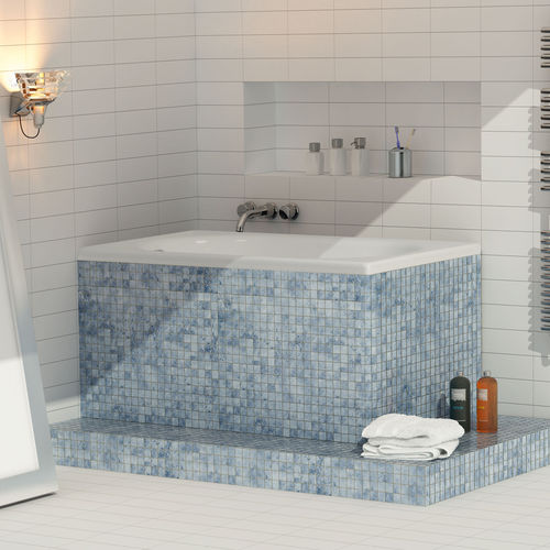 Acrylic bathtub - AGADIR - THERMO DESIGN - hydromassage / whirlpool / white