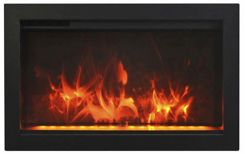Electric fireplace - TRD 26 - Amantii - built-in / free-standing / Single-sided