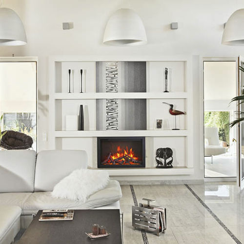 Electric fireplace - TRD-30 - Amantii - built-in / Single-sided / closed hearth