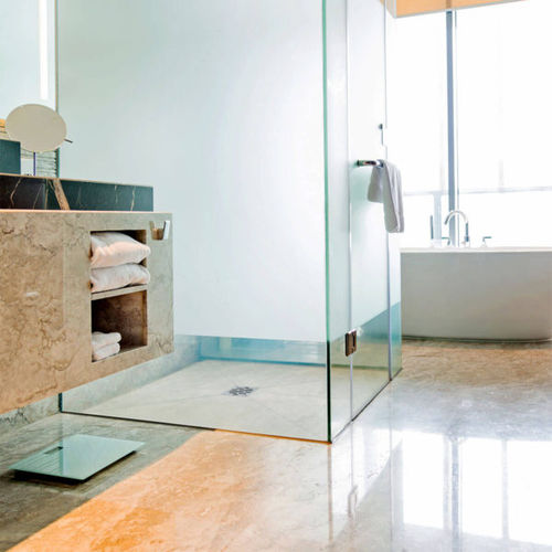 Square shower tray - JKB Group - tileable / extra-flat / composite