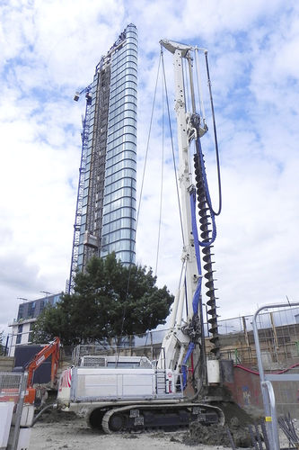 Diesel engine drilling rig - B360 XP – CFA  - CASAGRANDE - Foundation Division - rotary / construction / piling
