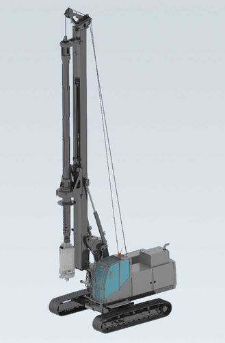 Diesel engine drilling rig - C20 - CASAGRANDE - Foundation Division - rotary / crawler / piling
