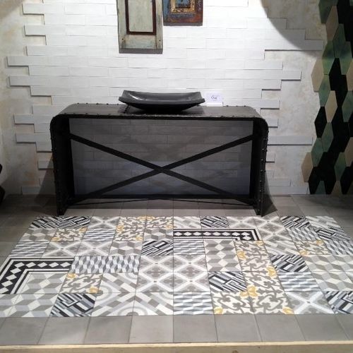 Cement encaustic cement tile - WHITE - Mosaics Torra | Cement Tiles - matte / for indoor use / outdoor